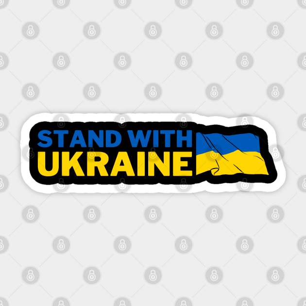 Stand With Ukraine Sticker by oneduystore